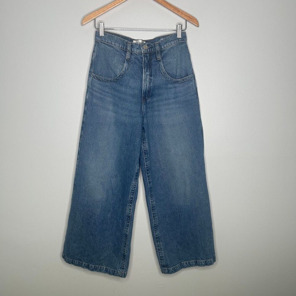 FRAME DENIM The Pixie Skater High Waist Wide Leg Jeans